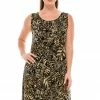 Short Length Jostar Women's Stretchy Missy Tank Dress Print-703BN-TRP1-W097