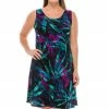 Jostar Women's Stretchy Missy Tank Dress Print Plus, 703BN-TXP-W101