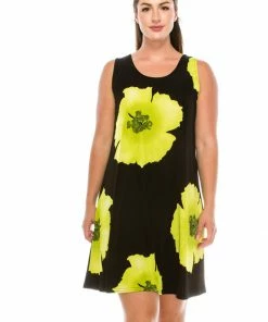 Jostar Women's Stretchy Missy Tank Dress Print-703BN-TRP1-W113 Dresses