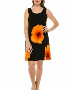 Jostar Women's Stretchy Missy Tank Dress Print-703BN-TRP1-W113 Dresses