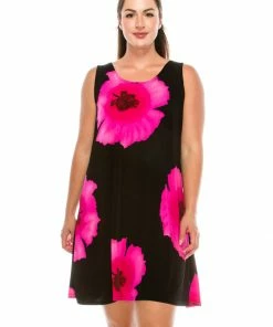 Jostar Women's Stretchy Missy Tank Dress Print-703BN-TRP1-W113 Dresses