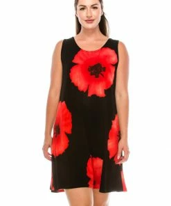 Jostar Women's Stretchy Missy Tank Dress Print-703BN-TRP1-W113 Dresses