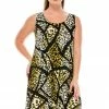 Short Length Jostar Women's Stretchy Missy Tank Dress Print-703BN-TRP1-W115