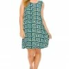 Jostar Women's Stretchy Missy Tank Dress Print Plus - 703BN-TXP1-W187