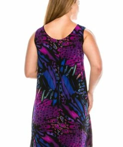 Dresses Jostar Women's Stretchy Missy Tank Dress Print-703BN-TRP1-W207