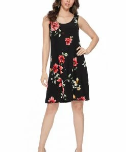Jostar Women's Stretchy Missy Tank Dress Print-703BN-TRP1-W215 Dresses