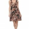 Short Length Jostar Women's Stretchy Missy Tank Dress Print-703BN-TRP1-W239