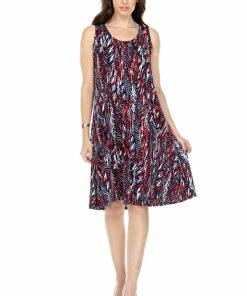 Jostar Women's Stretchy Missy Tank Dress Print-703BN-TRP1-W247