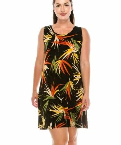 Jostar Women's Stretchy Missy Tank Dress Print-703BN-TRP1-W679