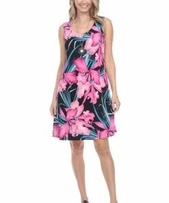 Jostar Women's Stretchy Missy Tank Dress Print-703BN-TRP1-W683