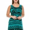 Jostar Women's Stretchy Missy Tank Dress Print-703BN-TRP1-W901 Dresses