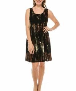 Jostar Women's Stretchy Missy Tank Dress Print-703BN-TRP1-W944 Short Length