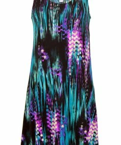 Jostar Women's Stretchy Missy Tank Dress Print-703BN-TRP1-W944 Short Length