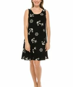 Jostar Women's Stretchy Missy Tank Dress Print, 703BN-TP-W981 Short Length