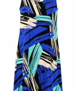 Plus Size Jostar Women's Stretchy Missy Tank Dress Print Plus, 703BN-TXP-W037