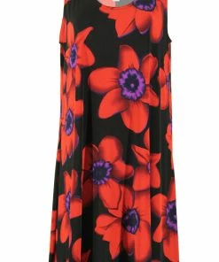 Jostar Women's Stretchy Missy Tank Dress Print Plus, 703BN-TXP-W075