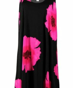 Jostar Women's Stretchy Missy Tank Dress Print Plus, 703BN-TXP-W113 Plus Size