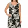 Jostar Women's Stretchy Missy Tank Dress Print Plus, 703BN-TXP-W120
