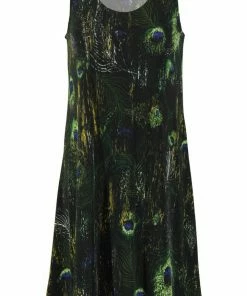 Jostar Women's Stretchy Missy Tank Dress Print Plus, 703BN-TXP-W120