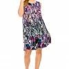 Jostar Women's Stretchy Missy Tank Dress Print Plus, 703BN-TXP-W195 Plus Size