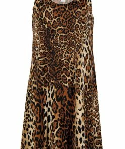 Jostar Women's Stretchy Missy Tank Dress Print Plus, 703BN-TXP-W757 Plus Size