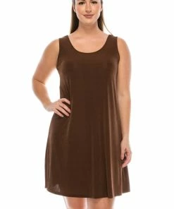 Jostar Stretchy Short Tank Dress-703BN-TRS1 Dresses