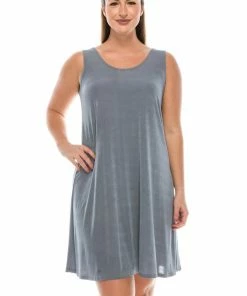 Jostar Stretchy Short Tank Dress-703BN-TRS1 Dresses