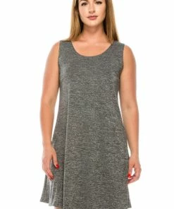 Jostar Stretchy Short Tank Dress-703BN-TRS1 Dresses