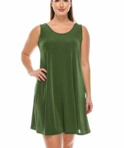 Jostar Stretchy Short Tank Dress-703BN-TRS1 Dresses