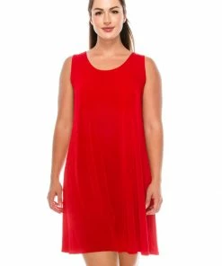 Jostar Stretchy Short Tank Dress-703BN-TRS1 Dresses