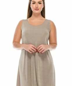 Jostar Stretchy Short Tank Dress-703BN-TRS1 Dresses