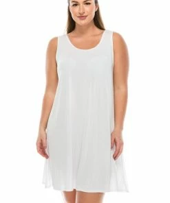 Jostar Women's Stretchy Tank Missy Dress Sleeveless Plus, 703BN-TX Plus Size