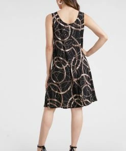 Jostar Glitter Missy Tank Dress Sleeveless Glitter, Plus Size-703GL-TXP1-G008