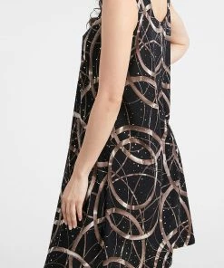 Jostar Glitter Missy Tank Dress Sleeveless Glitter, Plus Size-703GL-TXP1-G008