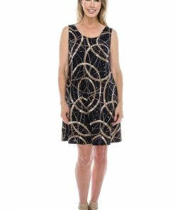 Jostar Glitter Missy Tank Dress Sleeveless Glitter-703GL-TRP1-G008 Short Length