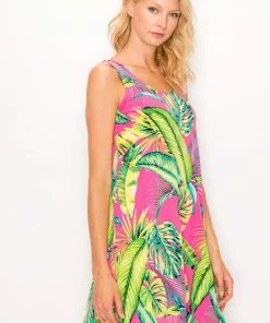 Jostar Short Length HIT Missy Tank Dress Sleeveless Prints-703HT-TRP1-W269