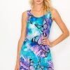 Jostar HIT Missy Tank Dress Sleeveless Prints-703HT-TRP1-W282 Dresses