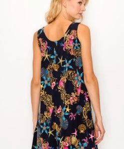 Jostar HIT Missy Tank Dress Sleeveless Prints-703HT-TRP1-W283