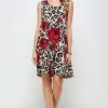 Jostar HIT Missy Tank Dress Sleeveless Prints-703HT-TRP1-W291 Short Length