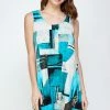 Jostar Short Length HIT Missy Tank Dress Sleeveless Prints-703HT-TRP1-W052