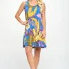 Jostar HIT Missy Tank Dress Sleeveless Prints-703HT-TRP1-W200 Dresses