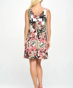 Jostar Short Length HIT Missy Tank Dress Sleeveless Prints - 703HT-TRP1-W206