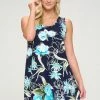 Jostar Short Length HIT Missy Tank Dress Sleeveless Prints -703HT-TRP1-W251