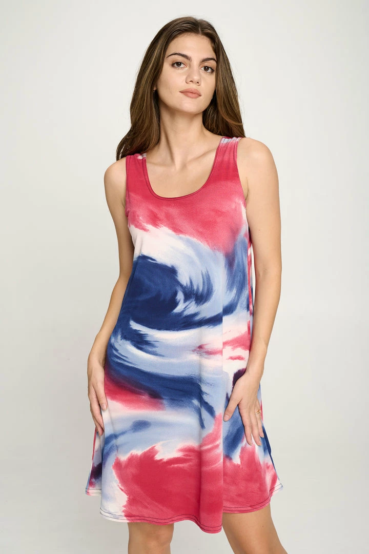 Jostar Online HIT Missy Tank Dress Sleeveless Prints - 703HT-TRP1-W259