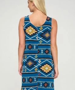 Jostar Online HIT Missy Tank Dress Sleeveless Prints -703HT-TRP1-W312
