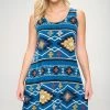 Jostar Online HIT Missy Tank Dress Sleeveless Prints -703HT-TRP1-W312