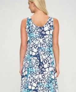 Jostar HIT Missy Tank Dress Sleeveless Prints -703HT-TRP1-W313