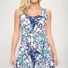 Jostar HIT Missy Tank Dress Sleeveless Prints -703HT-TRP1-W313