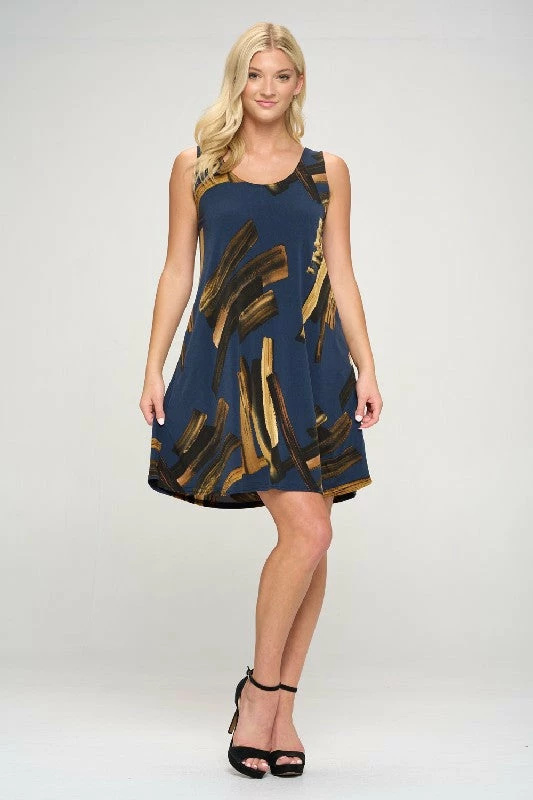 Jostar Online HIT Missy Tank Dress Sleeveless Prints -703HT-TRP1-W315