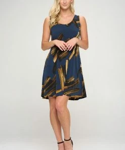 Jostar Online HIT Missy Tank Dress Sleeveless Prints -703HT-TRP1-W315